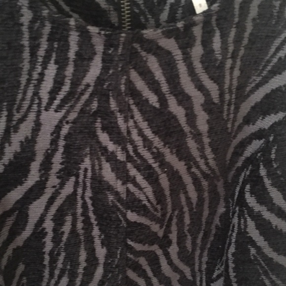 Free People Textured Zebra Print Flare Mini Dress - Picture 4 of 8
